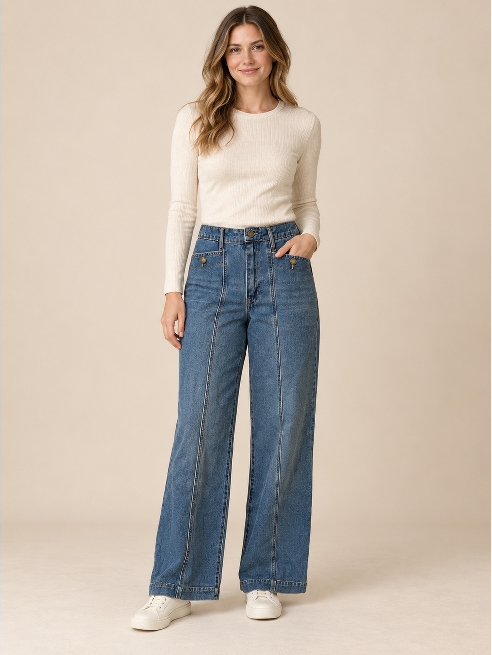 Sam Edelman Codie High Rise Wide Leg Jeans Size 28